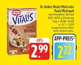 Vitalis Müsli bei EDEKA im Schweinfurt Prospekt für 2,22 €