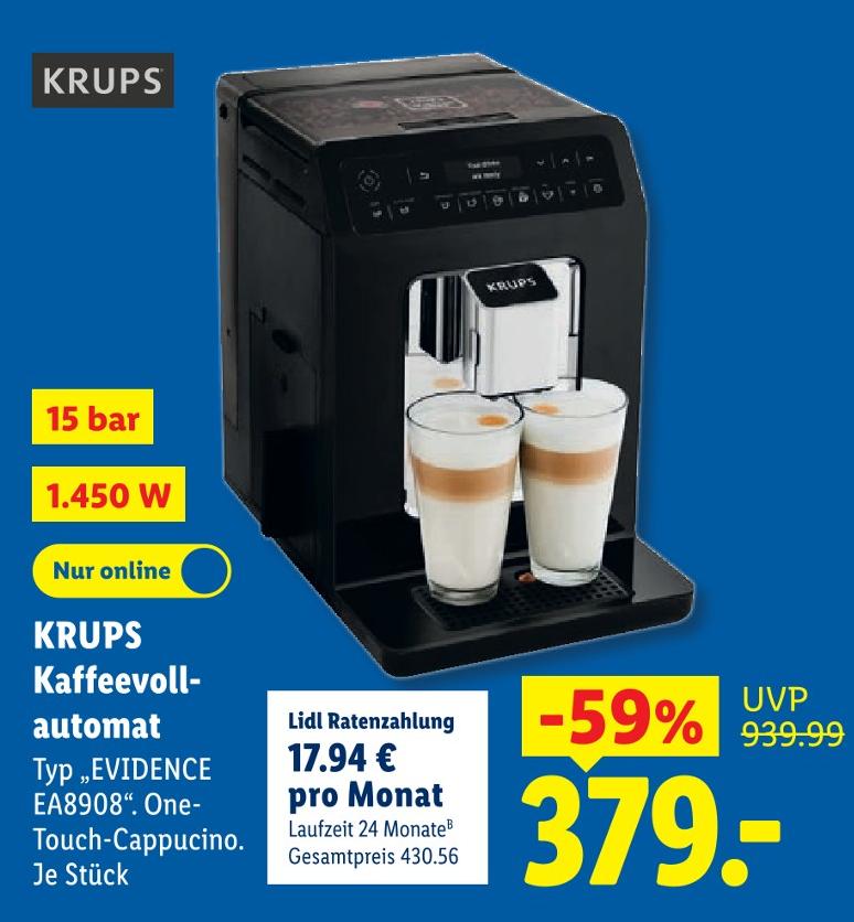 Kaffeevollautomat Typ „EVIDENCE EA8908“