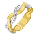 Promo Bague en or jaune rhodié diamants à 306,00 € dans le catalogue E.Leclerc à Jonzac