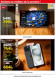 Prix et réduction IPhone dans le prospectus Carrefour en cours Offre IPhone dans le catalogue Carrefour du moment à la page 72