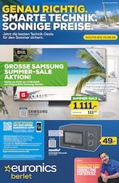 Aktueller EURONICS Elektromärkte Prospekt in Ennepetal und Umgebung, "GENAU RICHTIG. SMARTE TECHNIK. SONNIGE PREISE." mit 8 Seiten, 07.08.2025 - 15.08.2025