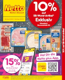Netto Marken-Discount Prospekt: "10% auf SB-Wurst-Artikel", 2 Seiten, 30.06.2025 - 05.07.2025