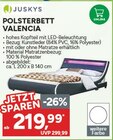 Polsterbett Valencia Angebote von Juskys bei Marktkauf Coburg für 219,99 €