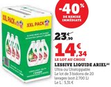 Lessive liquide - Ariel - Hyper U à Colmar Lessive liquide - Ariel en promo chez Hyper U Colmar à 14,34 €