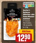 Hähnchen-Minuten-Schnitzel im Angebot bei REWE in Willich Hähnchen-Minuten-Schnitzel Angebote von Butcher’s Barbecue bei REWE Willich für 12,90 €
