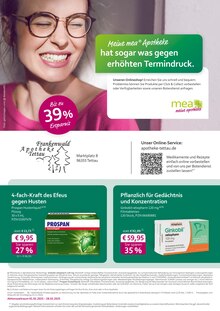 Aktueller mea - meine apotheke Prospekt "Unsere Februar-Angebote" Seite 1 von 6 Seiten für Tettau