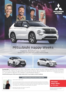 Aktueller Mitsubishi Prospekt "Mitsubishi Happy Weeks" Seite 1 von 1 Seiten