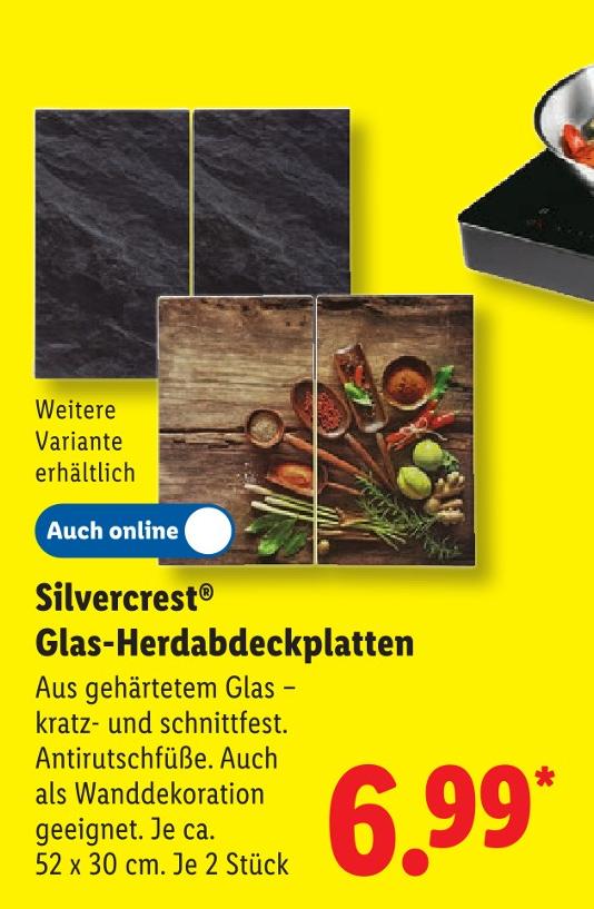 Glas-Herdabdeckplatten