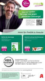 mea - meine apotheke Prospekt Unsere November-Angebote mit 4 Seiten