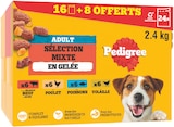 Sachets fraîcheur sélection mixte en gelée - PEDIGREE à 6,78 € dans le catalogue Intermarché Super