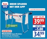 Wäscheständer Pegasus 180 solid plus Angebote von Leifheit bei famila Nordost Pinneberg für 34,99 €