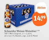 Weissbier TAP 7 Mein Original im tegut Prospekt Weissbier TAP 7 Mein Original von Schneider Weisse im aktuellen tegut Prospekt für 14,99 €