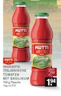 Passierte Italienische Tomaten mit Basilikum im Angebot bei EDEKA in Bottrop Passierte Italienische Tomaten mit Basilikum Angebote von Mutti bei EDEKA Bottrop für 1,94 €