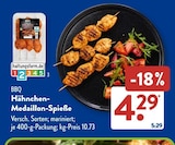 BBQ Hähnchen-Medaillon-Spieße  im aktuellen ALDI SÜD Prospekt für 4,29 €