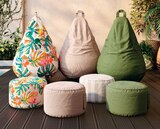 Pouf poire imperméable Naya fleuri L. 75 x H. 110 cm en promo chez Castorama Mérignac à 35,90 €