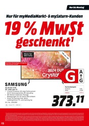 LED Fernseher im MediaMarkt Saturn Prospekt in Mannheim Aktueller MediaMarkt Saturn Prospekt mit LED Fernseher, "19% MwSt geschenkt", Seite 15