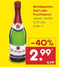 Sekt oder Fruchtsecco bei Netto Marken-Discount im Nackenheim Prospekt für 2,99 €