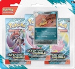 Pack 3 boosters EV09 Pokémon en promo chez Carrefour Boulogne-Billancourt à 17,99 €