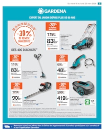 Offre Tondeuse Électrique dans le catalogue Carrefour du moment à la page 3