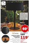 Lampe de table chauffante Sirmione - Favex - Super U à Mérignac Lampe de table chauffante Sirmione - Favex en promo chez Super U Mérignac à 119,00 €