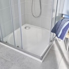 Receveur de douche carré extraplat 80 x 80 cm en résine - GoodHome en promo chez Brico Dépôt Avignon à 129,00 €