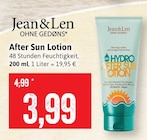 After Sun Lotion Angebote von Jean&Len bei Kaufhaus Stolz Neubrandenburg für 3,99 €