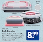 Back-Container Backblech im ALDI SÜD Prospekt Back-Container Backblech von Crofton im aktuellen ALDI SÜD Prospekt für 8,99 €