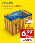 Longlife Batterien AA Angebote von Varta bei Netto Marken-Discount Borken für 6,99 €