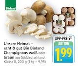 Champignons weiß Angebote von Bioland bei EDEKA Stuttgart