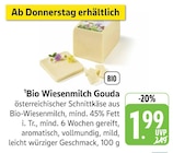 Bio Wiesenmilch Gouda bei EDEKA im Gailingen Prospekt für 1,99 €