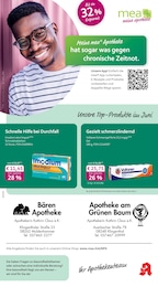 Apotheken Prospekt von mea - meine apotheke in Ellefeld Aktueller mea - meine apotheke Apotheken Prospekt für Ellefeld: Unsere Juni-Angebote mit 4} Seiten, 01.06.2026 - 30.06.2026