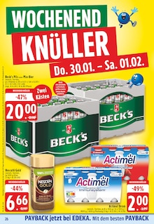 Bier im EDEKA Prospekt "Aktuelle Angebote" mit 28 Seiten (Düren)