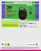 Promos Enceintes Son dans le catalogue "Faim de bonnes affaires ?" de E.Leclerc à la page 24 Promos Enceintes Son dans le catalogue "Faim de bonnes affaires ?" de E.Leclerc à la page 24