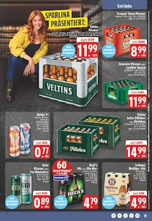 Bier im EDEKA Prospekt "Aktuelle Angebote" mit 26 Seiten (Detmold)