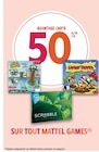 Promo 50 % AVANTAGE CARTE SUR TOUT MATTEL GAMES à  dans le catalogue Intermarché à Douarnenez