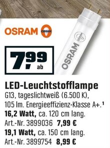 LED-Leuchtstofflampe bei OBI in Koblenz LED-Leuchtstofflampe im Angebot bei OBI Koblenz für 7,99 €