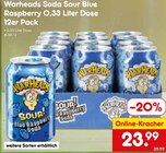 Soda Sour Blue Raspberry 12er Pack von Warheads im aktuellen Netto Marken-Discount Prospekt für 23,99 €