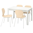 Tisch und 4 Stühle weiß/Birke weiß Angebote von EKEDALEN / SIGTRYGG bei IKEA Löhne für 438,96 €