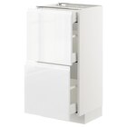Uschr 2 Fr/3 Sch weiß/Voxtorp Hochglanz/weiß 40x37 cm Angebote von METOD / MAXIMERA bei IKEA Lüneburg für 283,40 €