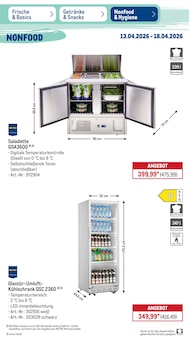Kühlschrank im METRO Prospekt "Wochenangebote" mit 51 Seiten (Magdeburg)