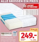 Sensolux Kaltschaummatratze von Ergo Dream im aktuellen Segmüller Prospekt für 249,00 €