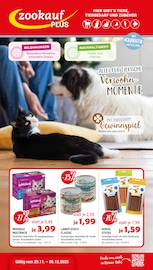 Katzenfutter im Zookauf Prospekt in Dormagen Aktueller Zookauf Prospekt mit Katzenfutter, "Alles für tierische Verwöhn-Momente", Seite 1