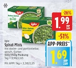 Rahm-Spinat mit BLUBB von iglo für 1,69 € bei EDEKA im Angebot Rahm-Spinat mit BLUBB von iglo im aktuellen EDEKA Prospekt