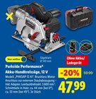 Akku-Handkreissäge, 12 V Angebote von Parkside Performance bei Lidl Görlitz für 47,99 €