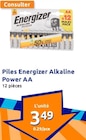 Promo Piles Energizer Alkaline Power AA à 3,49 € dans le catalogue Action à Remiremont