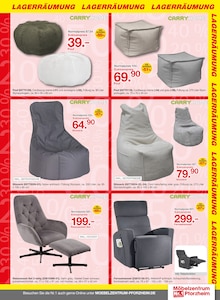 Sitzsack im aktuellen Möbelzentrum Pforzheim Prospekt (Pforzheim) Sitzsack im Möbelzentrum Pforzheim Prospekt "UNSERE LAGERRÄUMUNG IHRE CHANCE" mit 30 Seiten (Pforzheim)