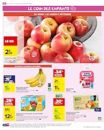 Prix et réduction Banane Bio dans le prospectus Carrefour Market en cours Offre Banane Bio dans le catalogue Carrefour Market du moment à la page 26