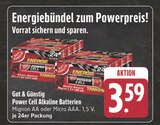 Power Cell Alkaline Batterien Mignon AA im Angebot bei E center in Chemnitz Power Cell Alkaline Batterien Mignon AA Angebote von Gut & Günstig bei E center Chemnitz für 3,59 €