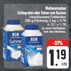 Aktuelles Schlagrahm oder Sahne zum Kochen Angebot bei EDEKA in Dresden ab 1,19 €