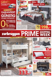 Kissen im Zurbrüggen Prospekt "PRIME SHOPPING WEEK" mit 24 Seiten (Bottrop)